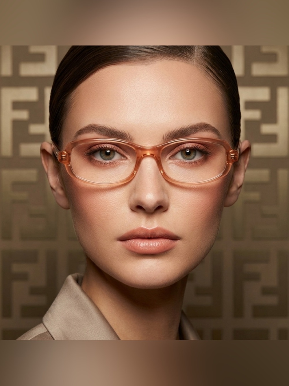 Authentic Fendi luxury designer signature prescription eyeglasses frames